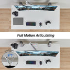 AVLT RGB Lights Single 17”-49” Gaming Monitor Arm Desk Mount, Fits One - Image 6