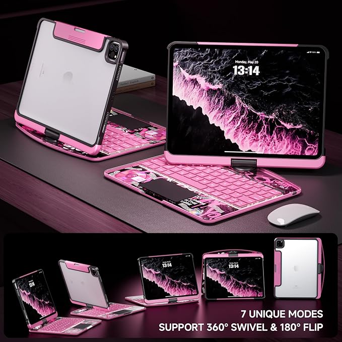 Transparent Case with Keyboard iPad Air 11 Inch, Compatible 10.9" iPad Air - Image 4