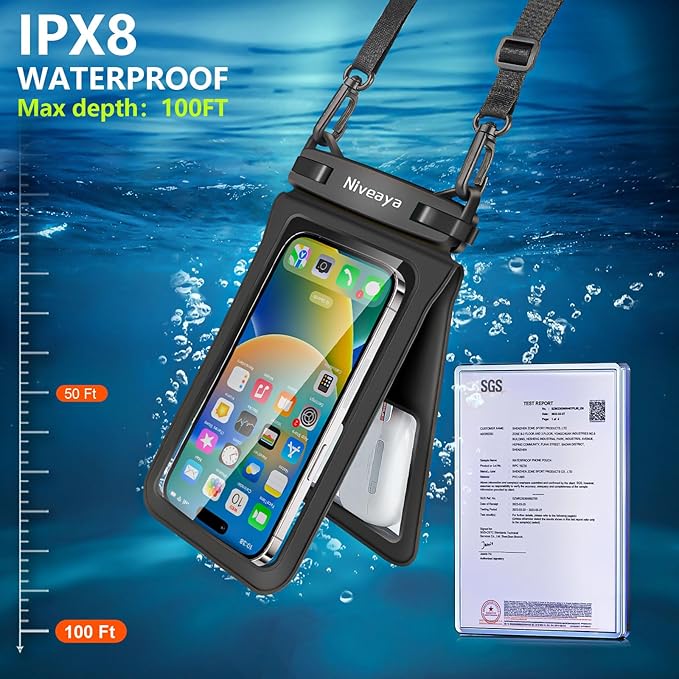 Niveaya Double Space Waterproof Phone Pouch - Image 5