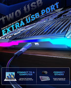 ChillCore Laptop Cooling Pad, RGB Laptop Fan Cooling Pad 9 Fans - Image 7