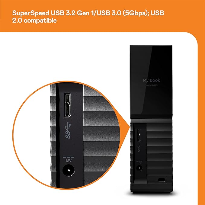 WD 14TB My Book Desktop External Hard Drive, USB 3.0, External HDD - Image 6