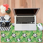 Panda and Leaves Gaming Mouse Pad 3mm Thick Stitched Edge Waterproof Non-Slip - Image 6