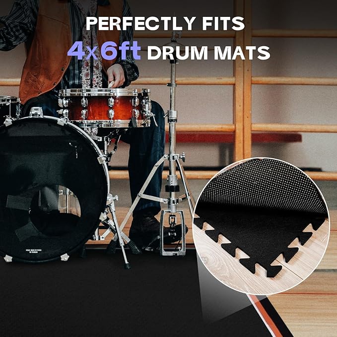 Starfavor Sound Absorbing Interlocking Floor Mats Pads 18 Pcs, 15.7" x 11.8" - Image 6
