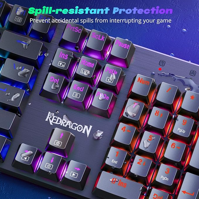 Redragon Mechanical Gaming Keyboard Wired, 11 Programmable Backlit Modes - Image 8