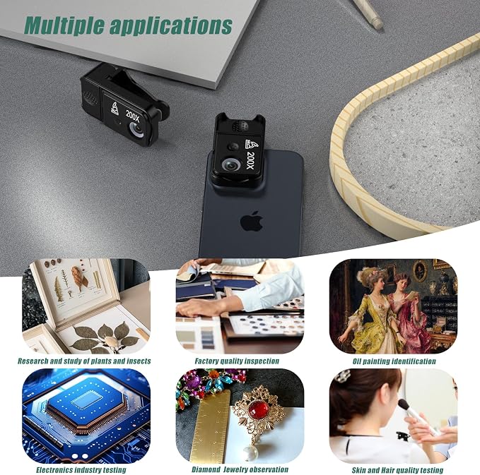 Phone Microscope 200X Pocket Magnifier Camera - Image 7