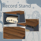 Record Player Stand with Vinyl Record Storage Holds up to 160 Albums, Large - Image 6