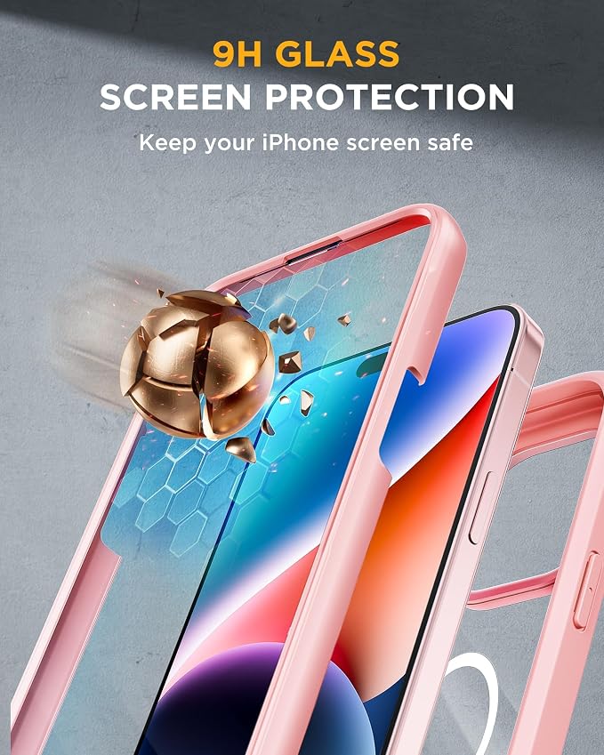 Miracase Glass Series for iPhone 15 Case Full-Body Magnetic Case - Image 5