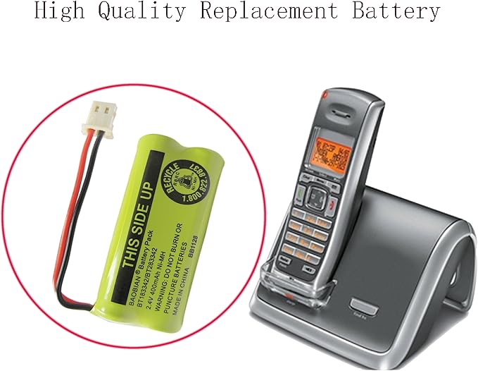 2.4V 400mAh Cordless Home Phone Battery - Image 7