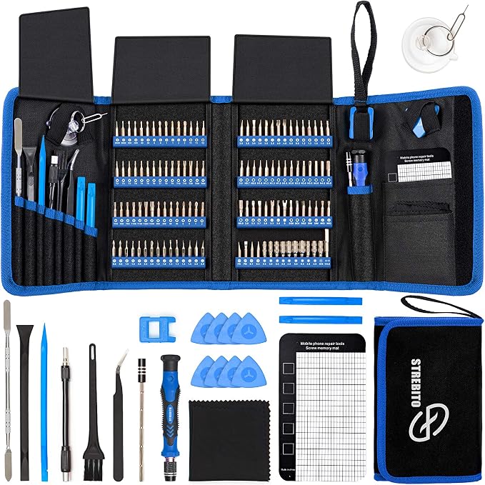 STREBITO Electronics Precision Screwdriver Sets 142-Piece by STREBITO