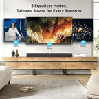 MZEIBO Sound Bar for Smart TV，80W Detachable Bluetooth Soundbar - Image 6