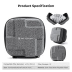 K&F Concept 10 in 1 Lens Filter Case, Hard Shell Camera Filter Pouch Up to 82mm - Image 7