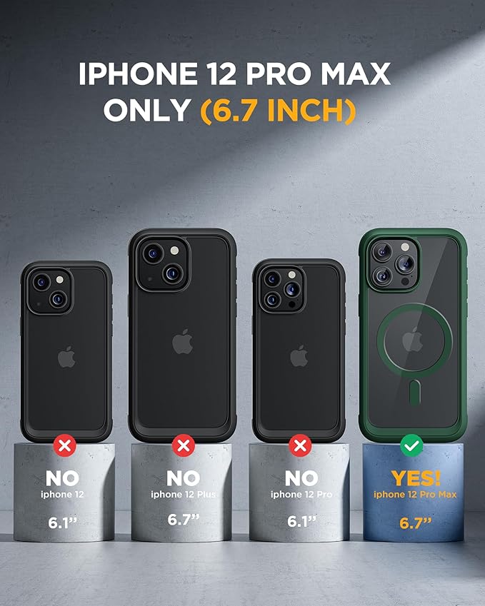 Miracase Magnetic for iPhone 12 Pro Max Case Full-Body Phone case - Image 6