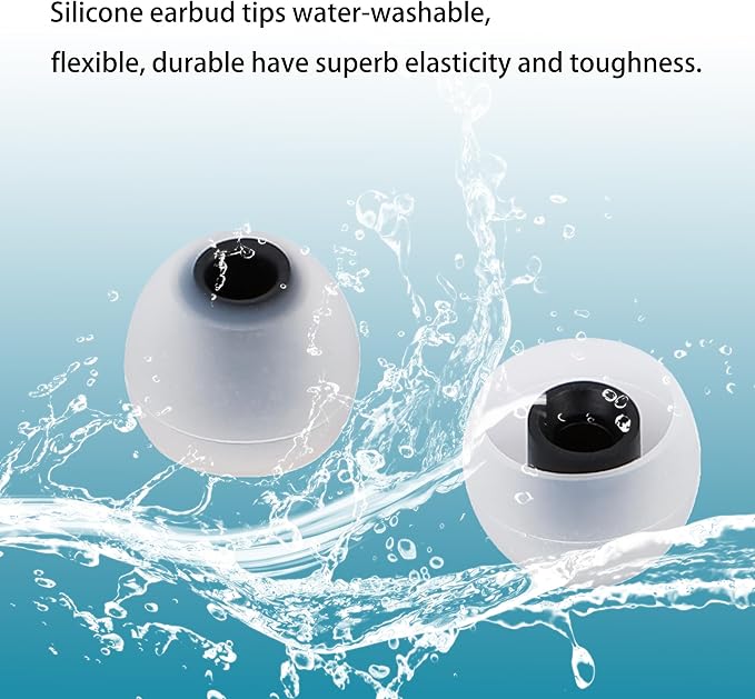 Replacement Earbud Tips Silicone Earbud Covers Fit Most in-Ear Earbuds - Image 5