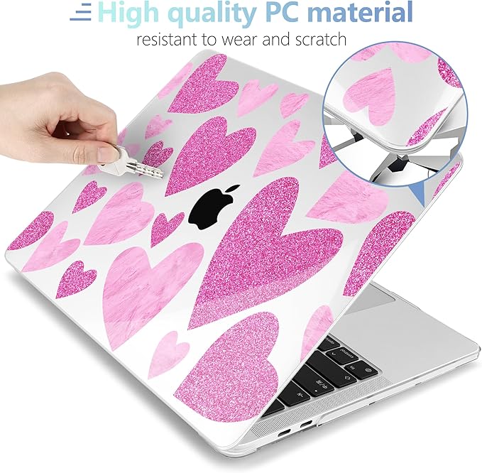 MEEgoodo Case for MacBook Pro 13 inch Case 2022 2021 2020 New A2338 M2/M1 A2251 - Image 3