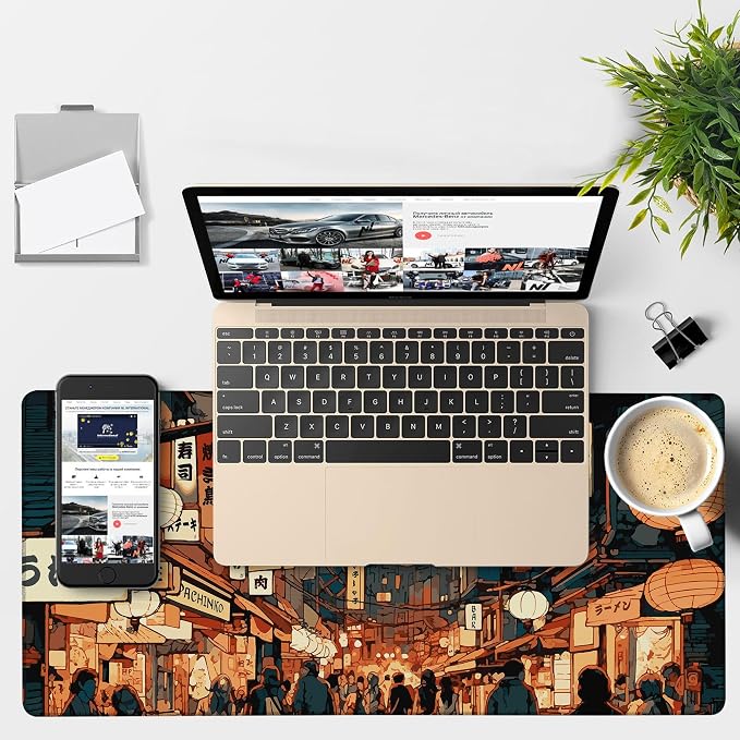 Gaming Desk Pad Large Extra Length Tokyo Japan Mouse Pad Keyboard Laptop - Image 4