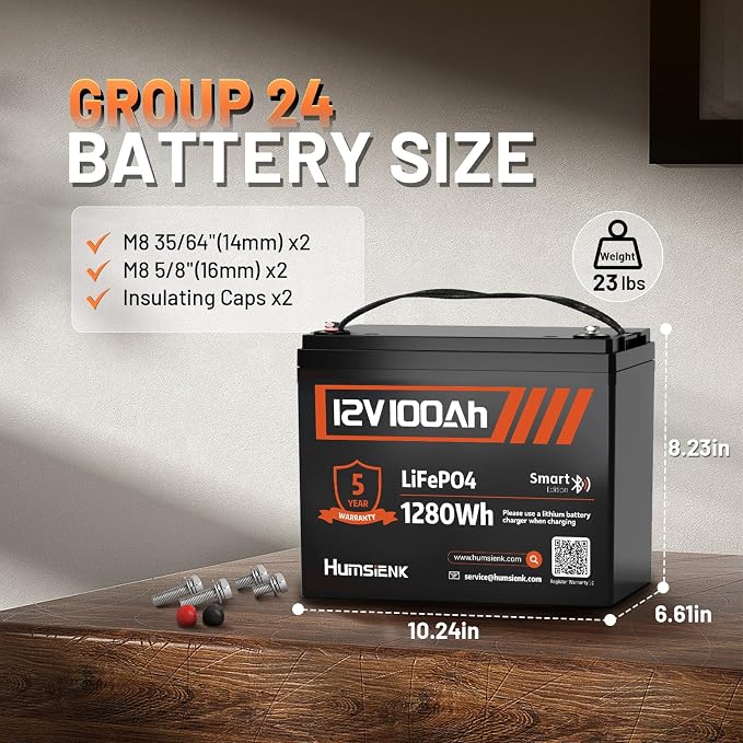 12V 100Ah LiFePO4 Lithium Battery - Image 5