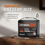12V 100Ah LiFePO4 Lithium Battery Bluetooth - Image 3
