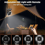 PANERGY Camping Fan with Light - 20000mAh Rechargeable Battery Fan with Charger - Image 5