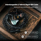 Linsoul ZiiGaat Arcanis in Ear Monitor, Professional 2DD+5BA Hybrid IEM Earphone - Image 6