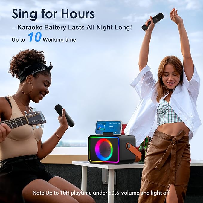 Karaoke Machine, Portable Bluetooth Speaker - Image 6