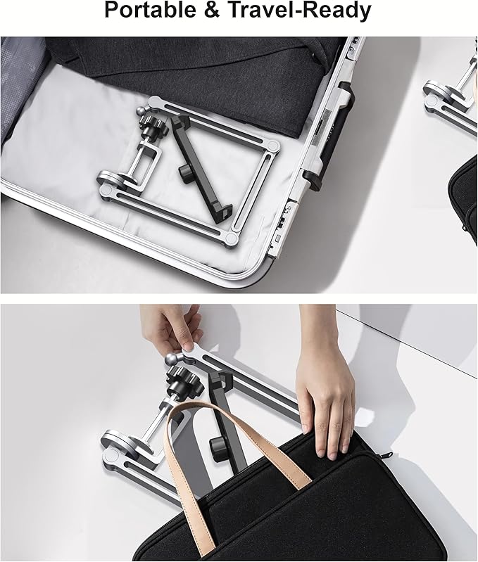 Tablet Arm Mount with Super Grip, Adjustable Foldable Holder & Heavy Duty - Image 8
