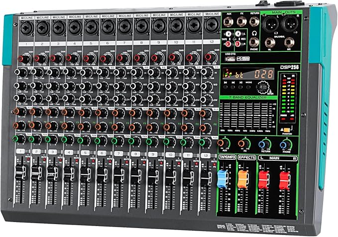 Depusheng PA12 Professional Audio Mixer Sound Board Console Desk System by Depusheng