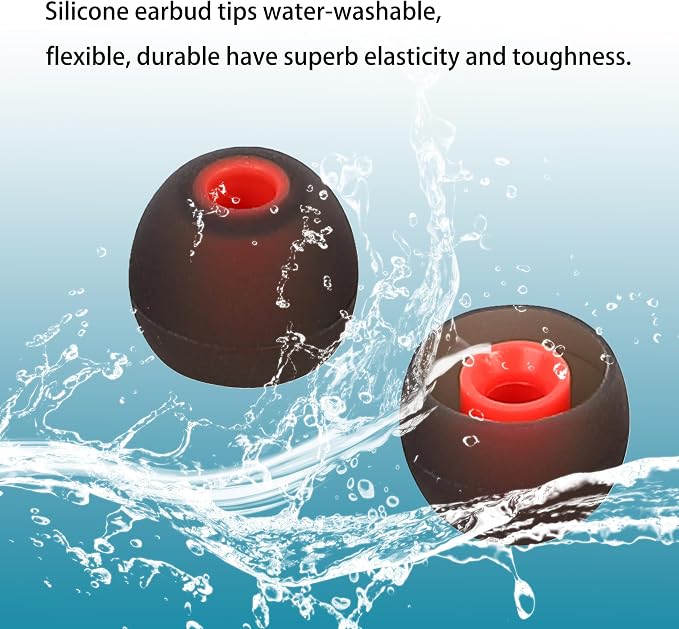 Silicone Earbud Tips Replacement Ear Tips Earbud Covers Fit Most in-Ear Earbuds - Image 5