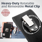 Turtleback Belt Clip for iPhone 16 Pro, 15 pro 14 Pro 13 Pro -Small- Fits - Image 4