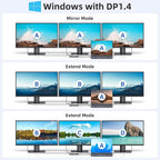 USB C Docking Station Dual Monitor, LIONWEI Laptop Docking Station 3 Monitors - Image 3