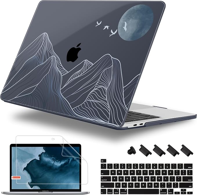 Case for MacBook Pro 13 inch with/Without Touch Bar, Hard Shell + Keyboard by WelcomeViseNewitems
