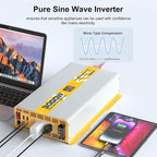 XWJNE 3000W Pure Sine Wave Power Inverter 12V DC to 120V GFCI AC Converter - Image 8