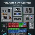 Audio Mixer 6 Channel Professional Mixer Console - Image 9