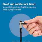 Kensington Universal 3-in-1 Keyed Laptop Locking Cable, Computer Security Keyed - Image 4