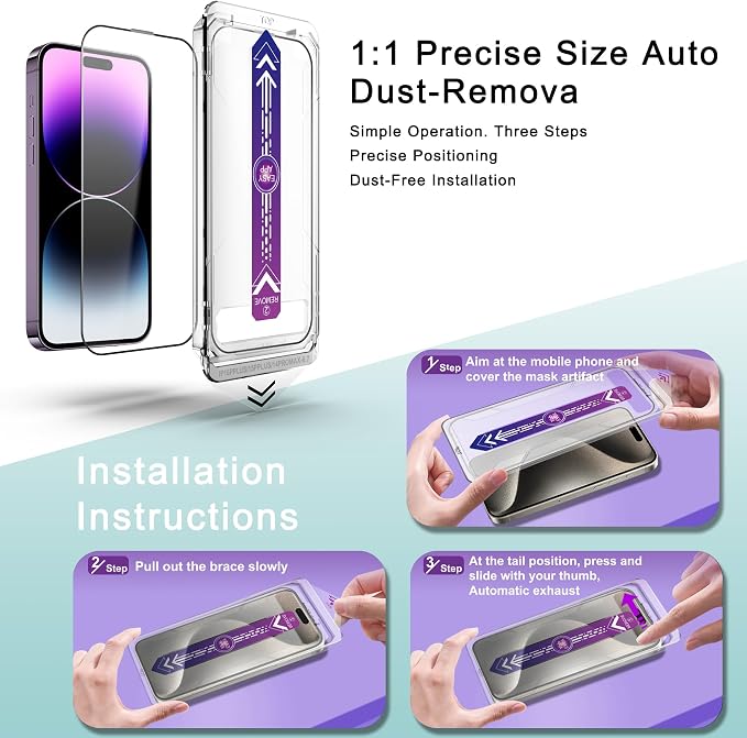 2 Pack Screen Protector Tempered Glass - Image 3
