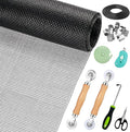 Window Screen Replacement, Screen Door Repair Kit, Including 50 FT by Ghguole