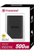 Transcend 500GB External SSD for iPhone/iPad/Mac/Windows/Android, - Image 2
