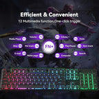 Redragon S107KS Wireless Gaming Keyboard and Mouse, RGB Backlit, 3 Mode - Image 7