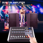 Mixers Audio 8 Channel Mixer Power Mixer Amplifier 2 * 300 Watt Output Dj Mixer - Image 5