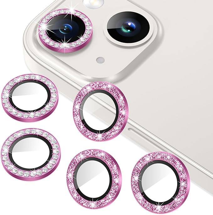 AGVEE 3+3 6 Pack for iPhone 14 6.1" / 14 Plus 6.7" Camera Lens Cover Protector by AGVEE