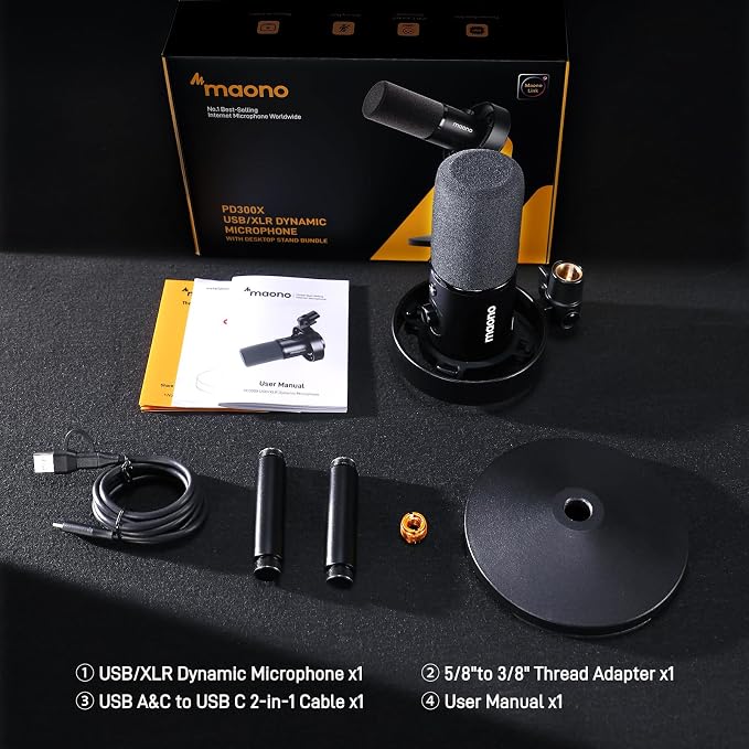 MAONO USB XLR Dynamic Microphone - Image 8