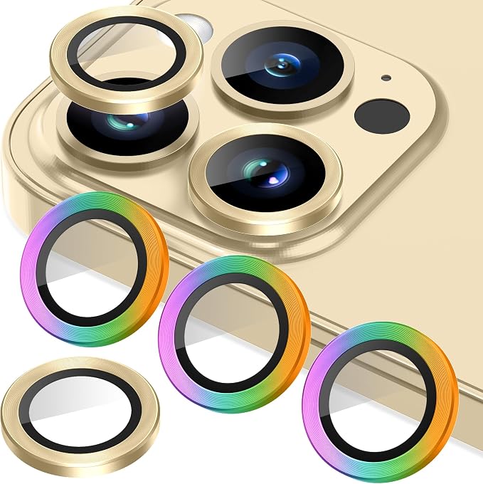 AGVEE 3+3 for iPhone 14 Pro 6.1" / 14 Pro Max 6.7" Camera Lens Protector by AGVEE