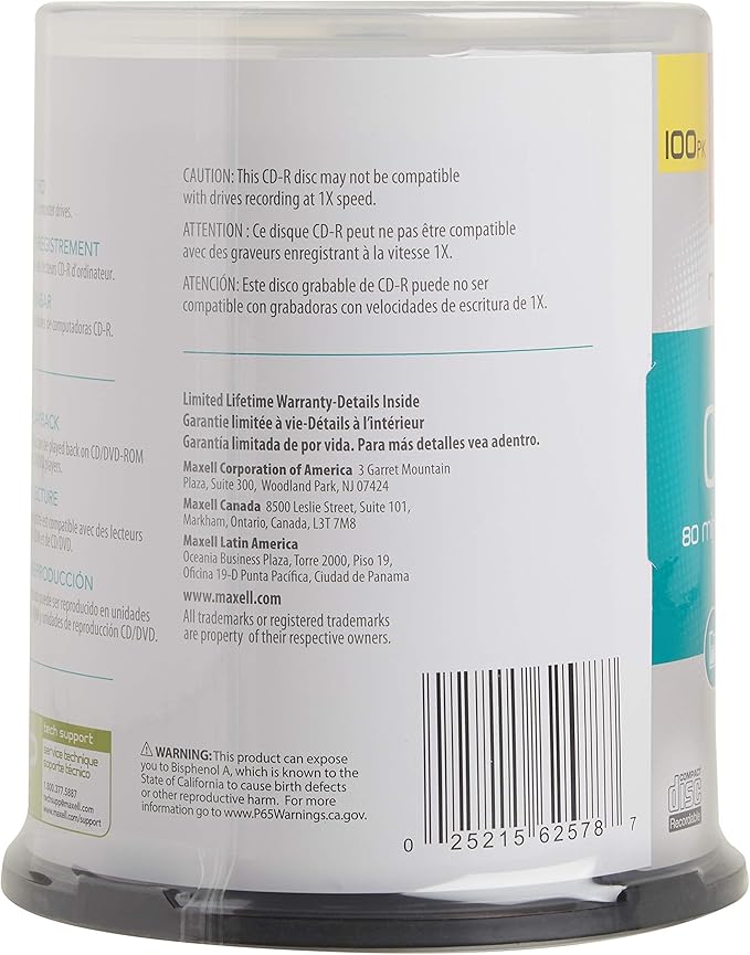 Maxell 648200, Write Speed 80 minutes - Image 4