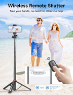 Aluminum Selfie Stick Phone Tripod, 360° Ball Head Selfie Stick - Image 5
