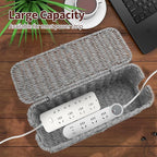 Cable Management Box, Woven Rattan Cord Hider - Image 2