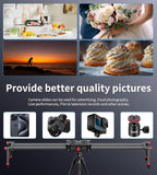 Zecti Camera Slider 24"/60 cm Adjustable Carbon Fiber Camera Dolly Track Slider - Image 7