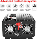 Xijia 1500W Pure Sine Wave Inverter DC 60v to 120v Inverter 60HZ Solar Converter - Image 7