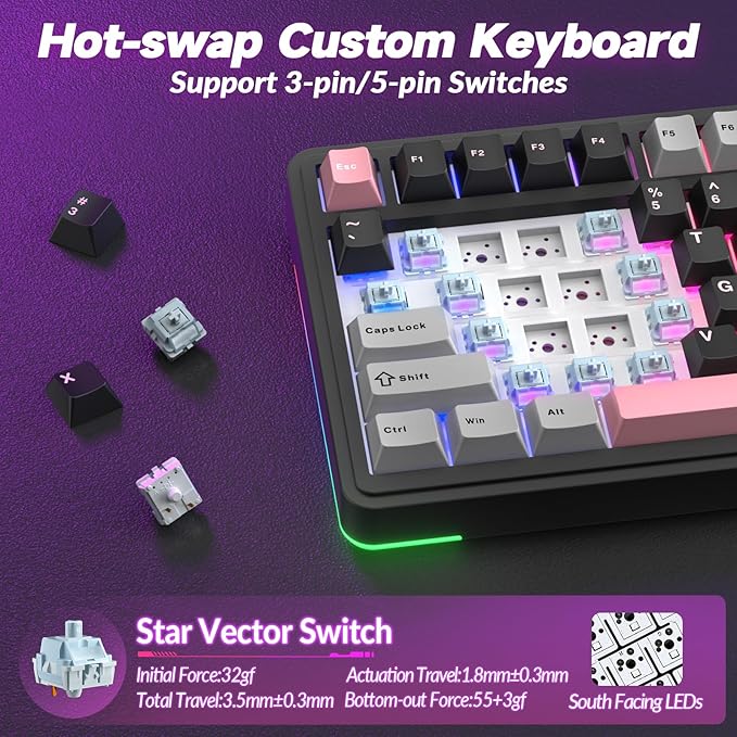 AULA S75 PRO Wireless Mechanical Keyboard - Image 6
