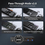 TESmart 8K@60Hz HDMI KVM Switch 2 Computers 1 Monitor, USB 3.0 HDMI KVM Switch - Image 8