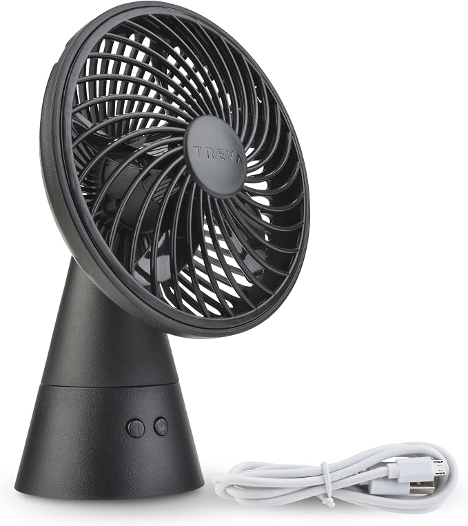 Treva 5 Inch Rechargeable Oscillating Fan - Image 2
