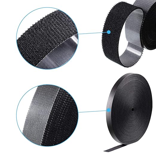 WILLBOND 3/4 Inch x 90ft Fastening Tape Cable Ties Reusable Fastening Nylon - Image 4